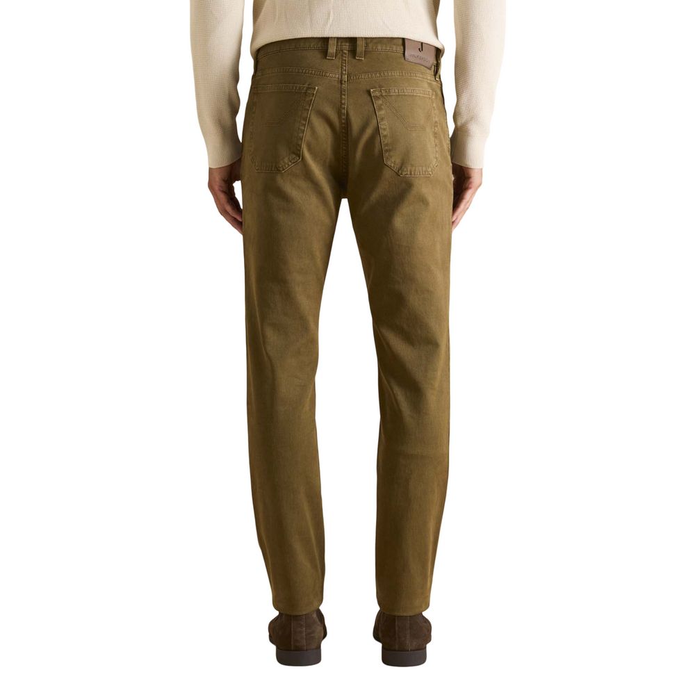 Jeans Skinny Jeckerson Marroni in Cotone