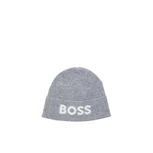 Cappellino Hugo Boss in poliammide riciclata grigia (cappello da baseball)