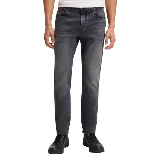 Jeans Hugo Boss grigi in cotone relaxed fit