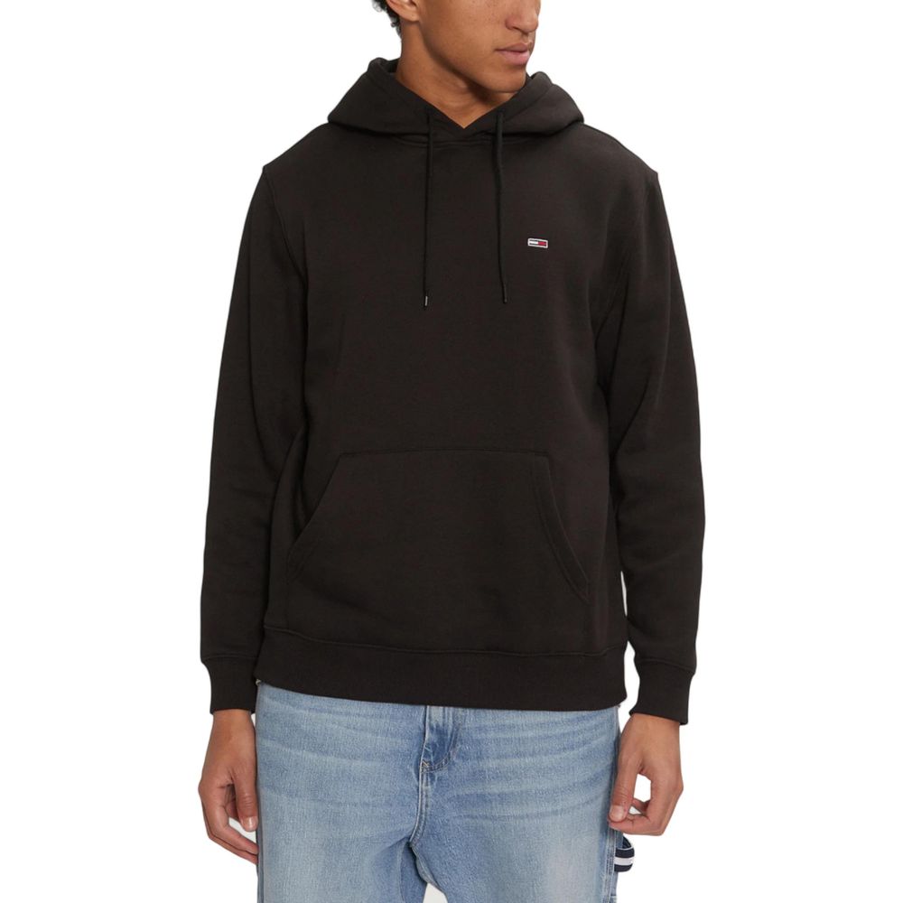 Felpa Tommy Hilfiger Jeans in Cotone Nero