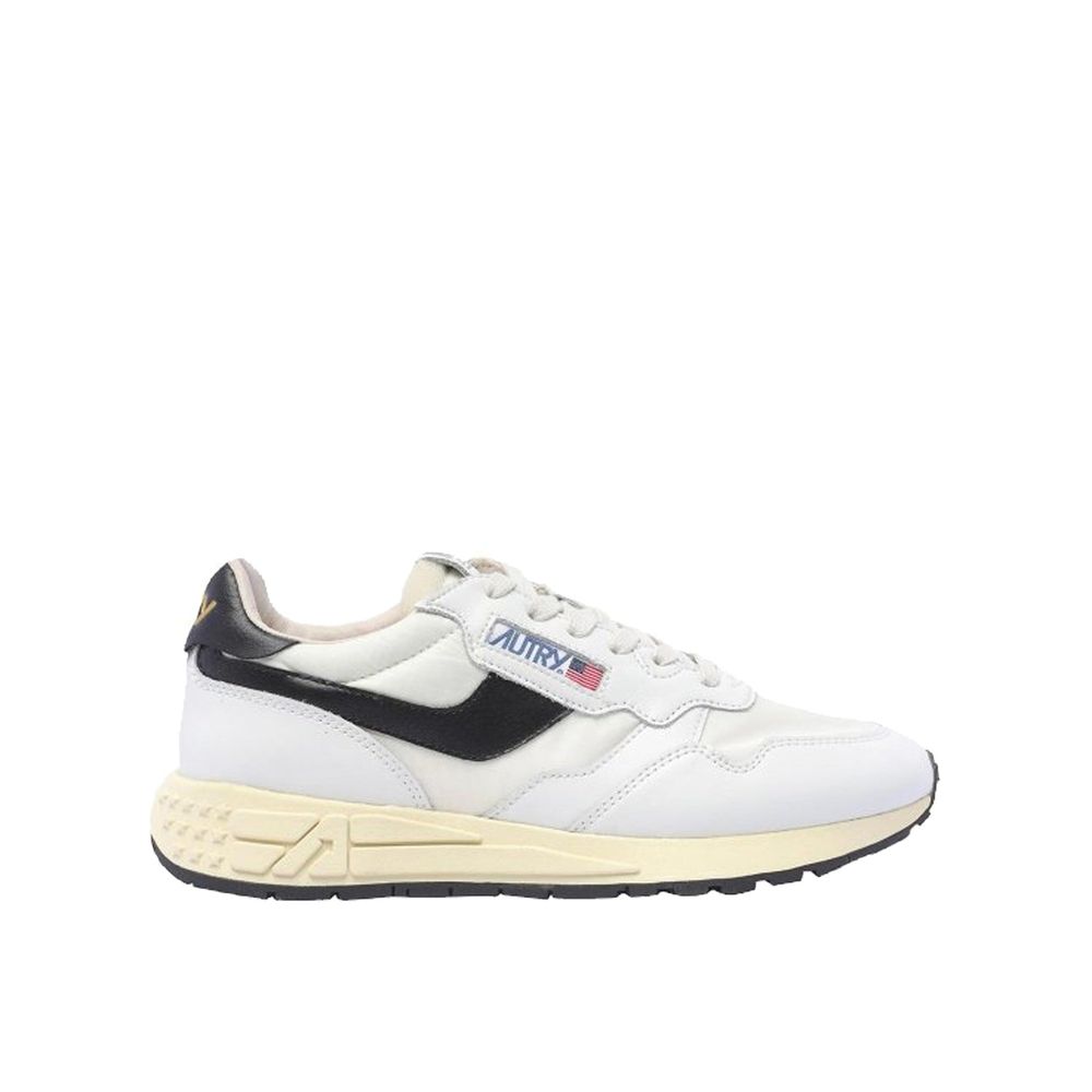 Baskets basses en cuir blanc Autry