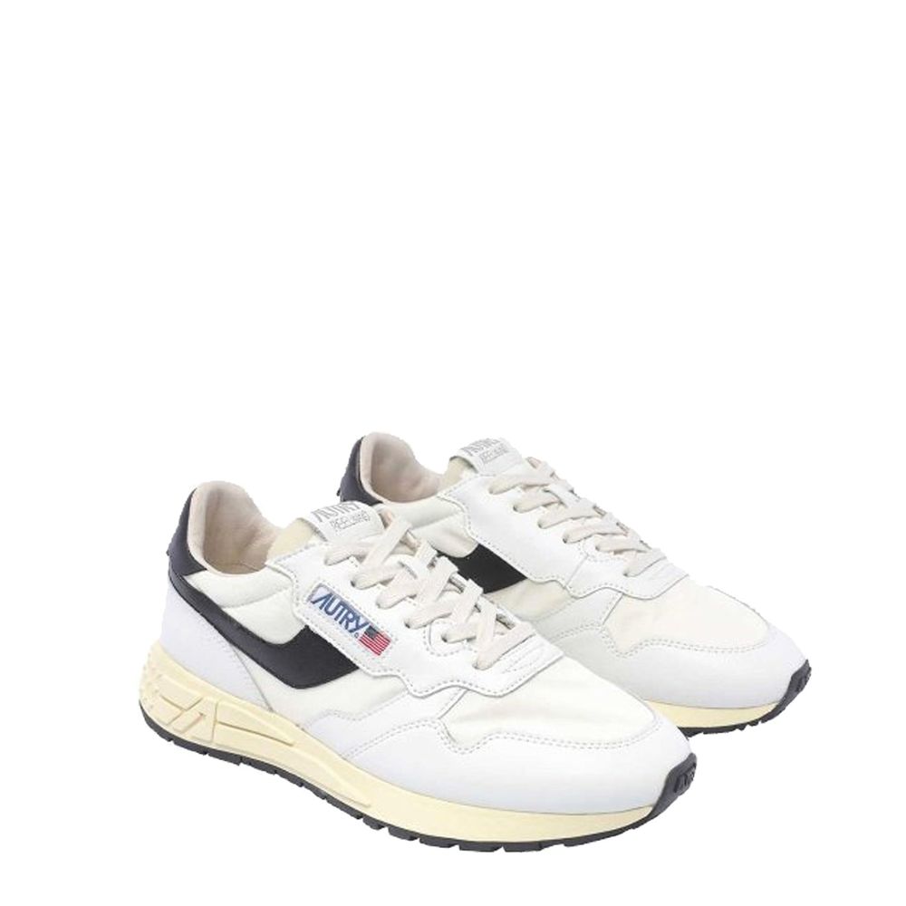 Baskets basses en cuir blanc Autry