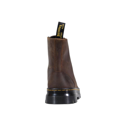 Baskets sportives en cuir marron Dr. Martens