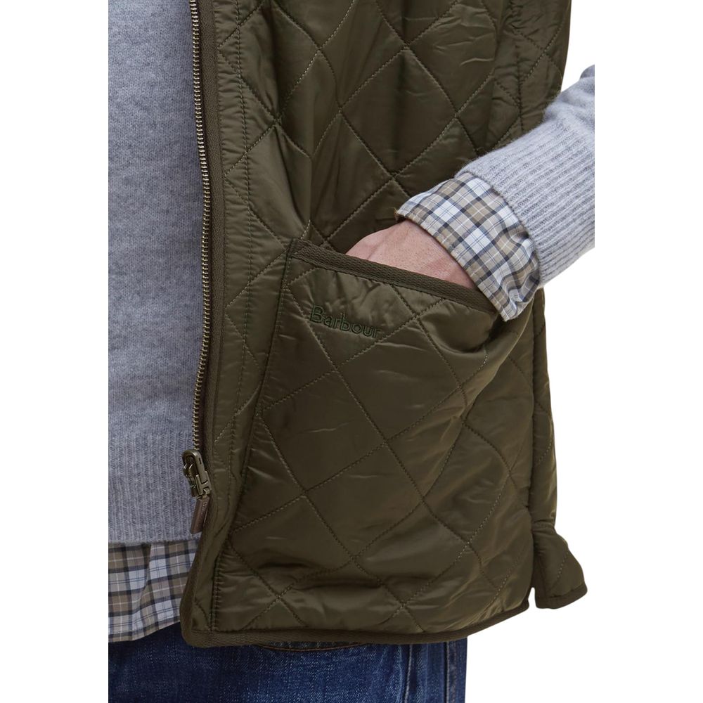 Gilet sans manches Barbour vert en polyamide