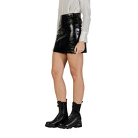 Jacqueline De Yong Black Polyester Mini Skirt