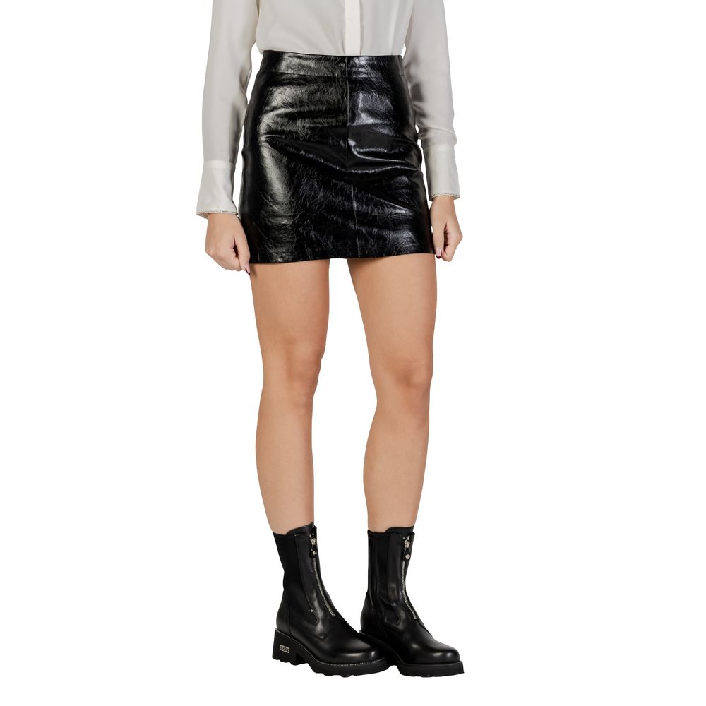 Jacqueline De Yong Mini-jupe noire en polyester