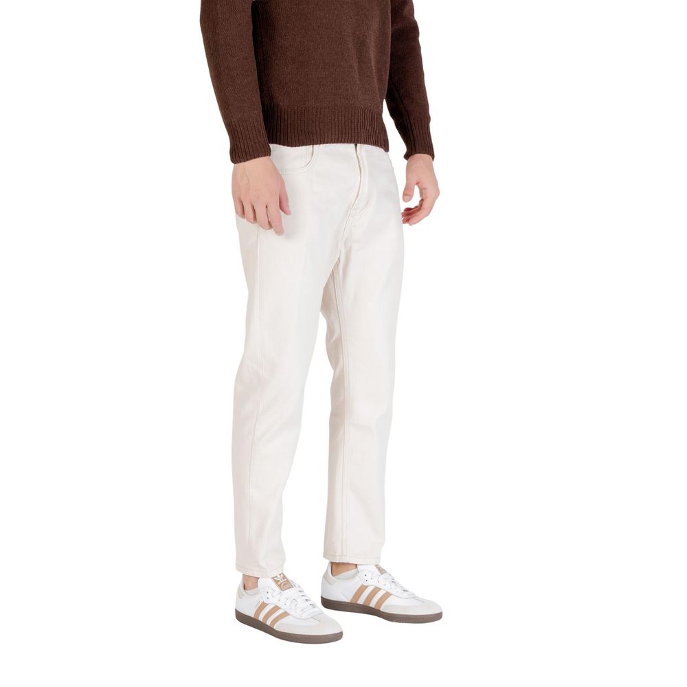 Jean décontracté en coton crème Gianni Lupo