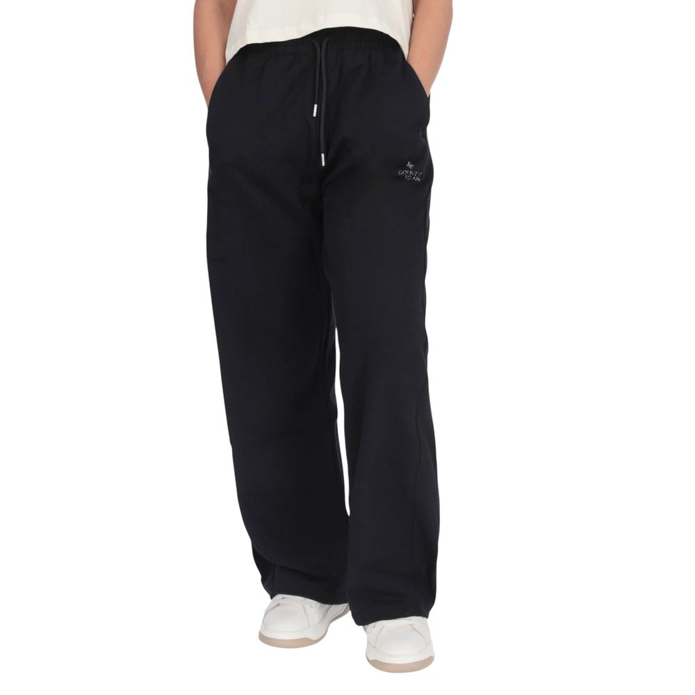 Pantalon de jogging en coton noir County of Milan