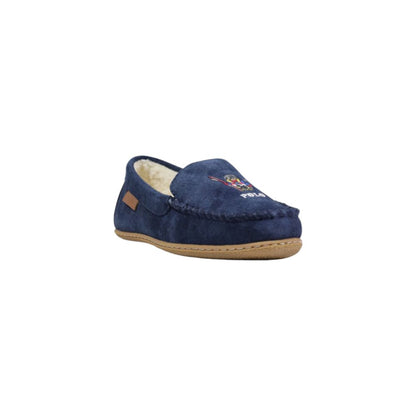 Mocassini in pelle scamosciata blu Ralph Lauren