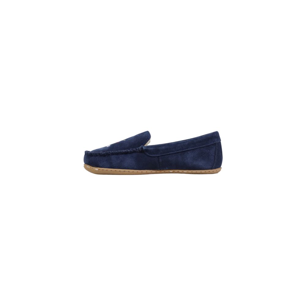 Mocassini in pelle scamosciata blu Ralph Lauren