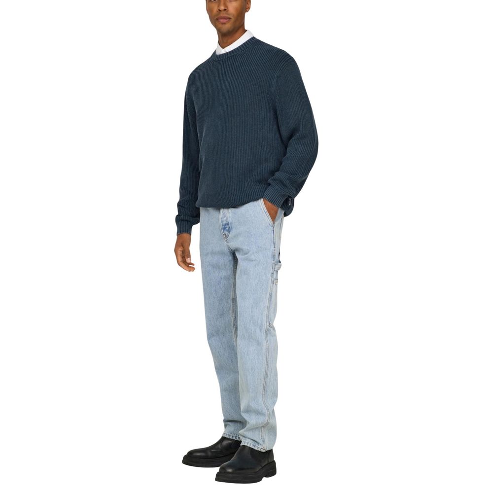 Only & Sons Jeans Blu di Cotone a Vestibilità Comoda