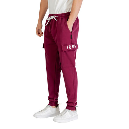 Jogger in cotone bordeaux Icon (Pantaloni da allenamento)