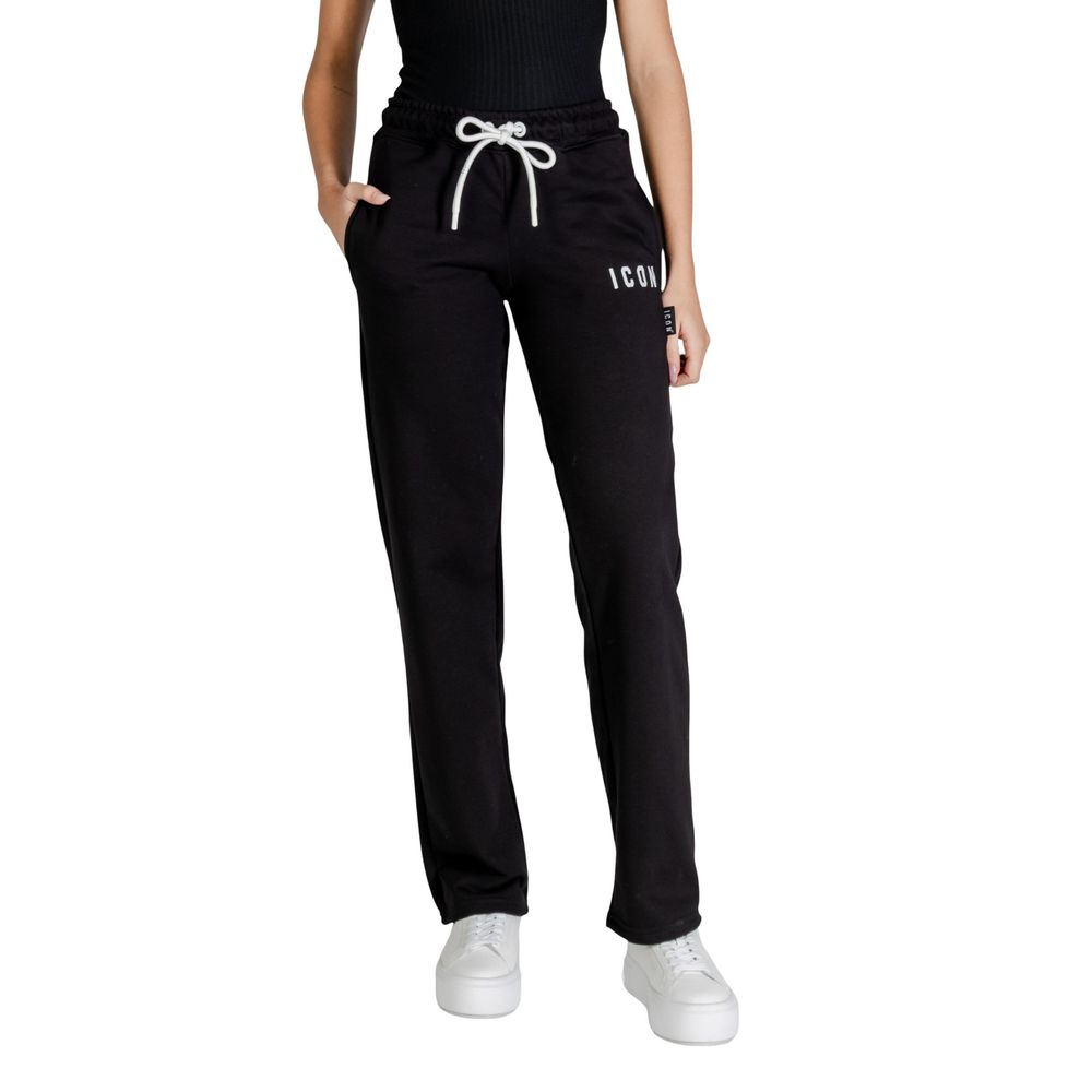 Pantalon de jogging en coton noir Icon (Pantalon de sport)