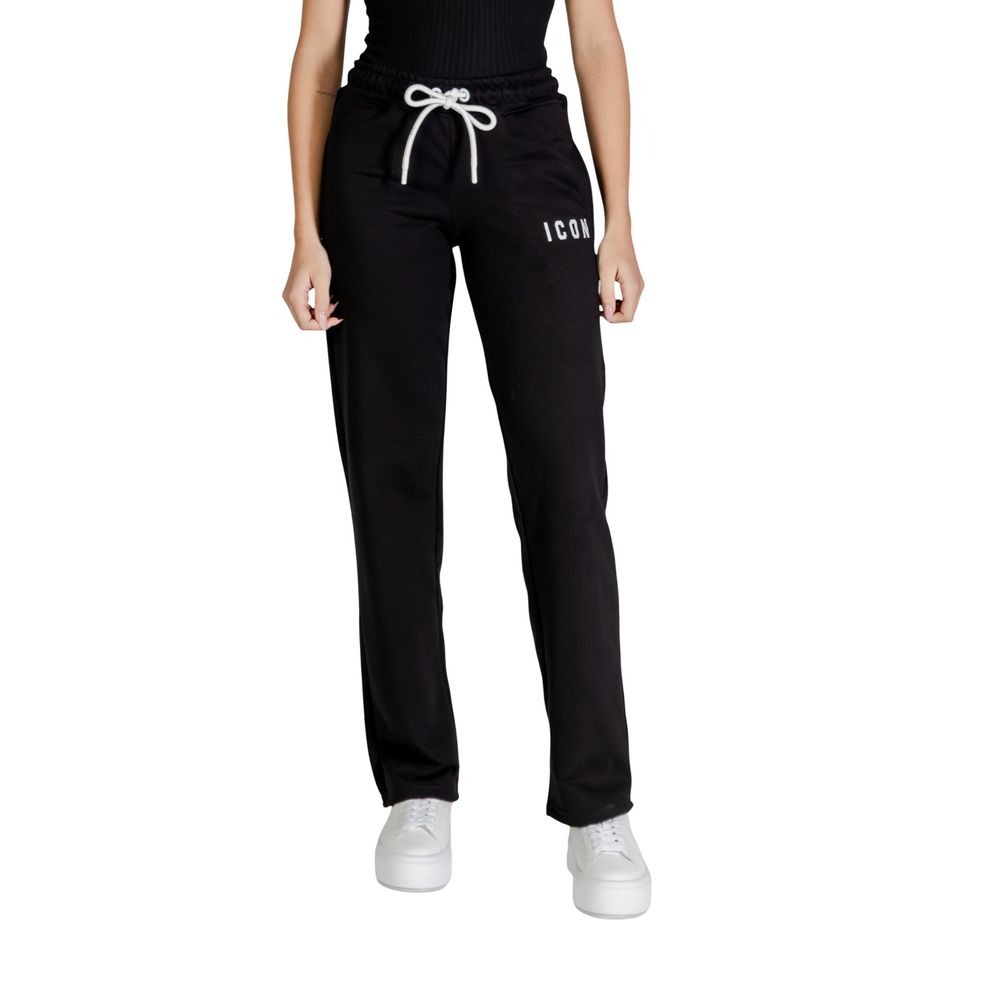 Pantalon de jogging en coton noir Icon (Pantalon de sport)