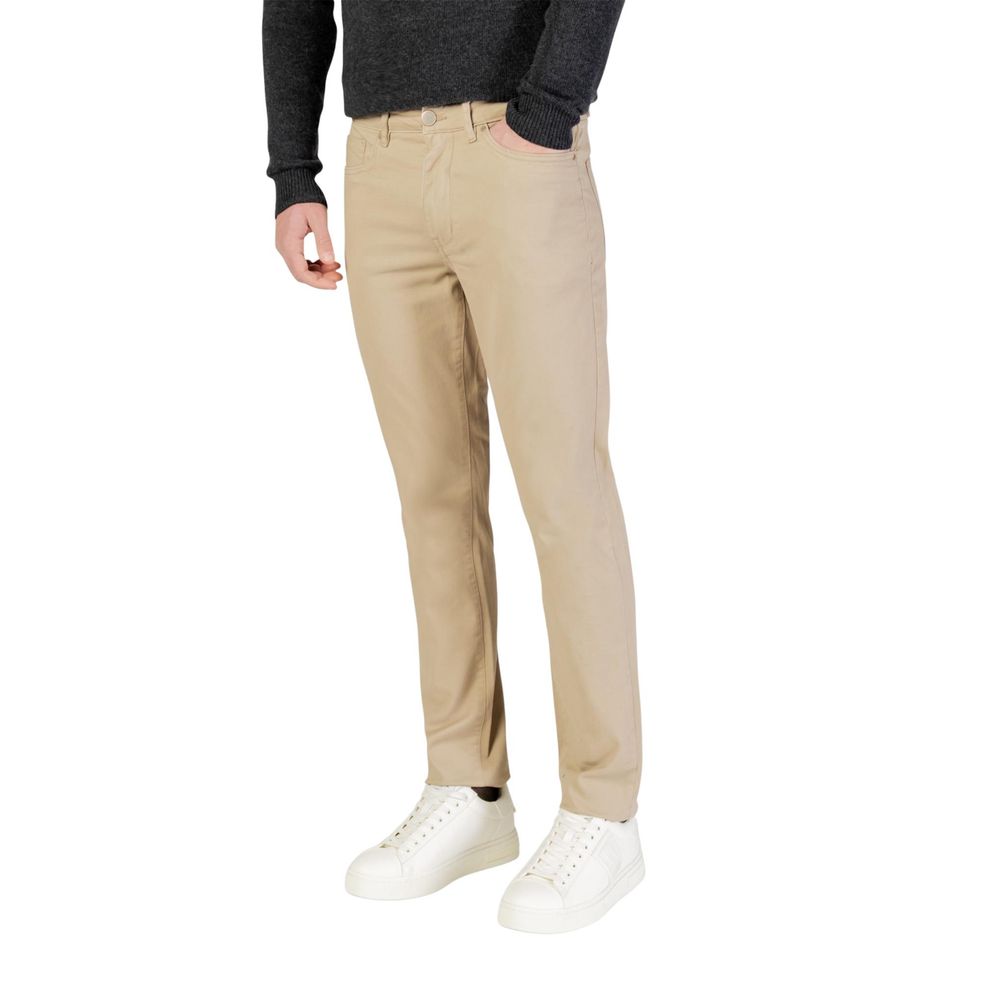 Pantalon skinny en coton beige Borghese
