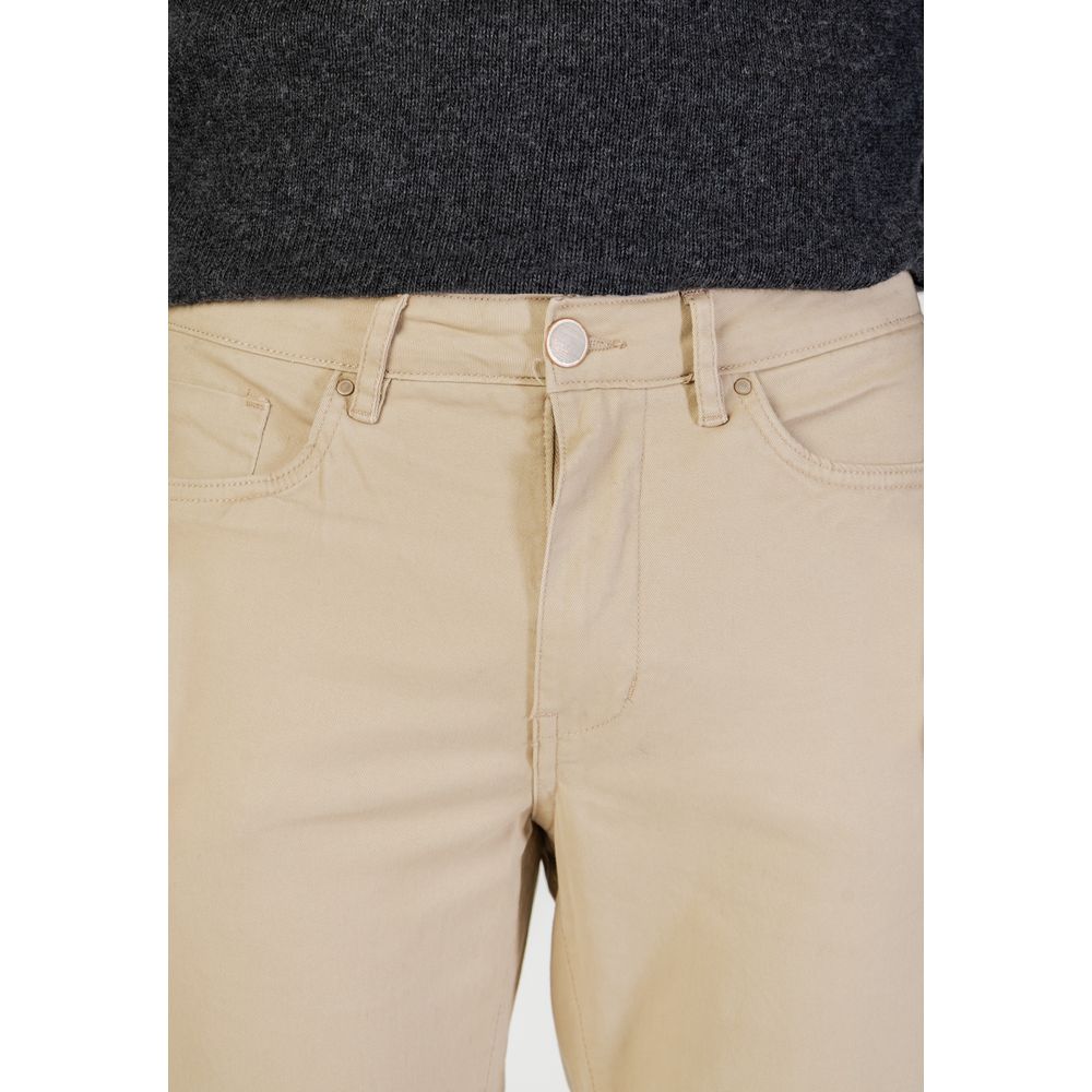 Pantalon skinny en coton beige Borghese