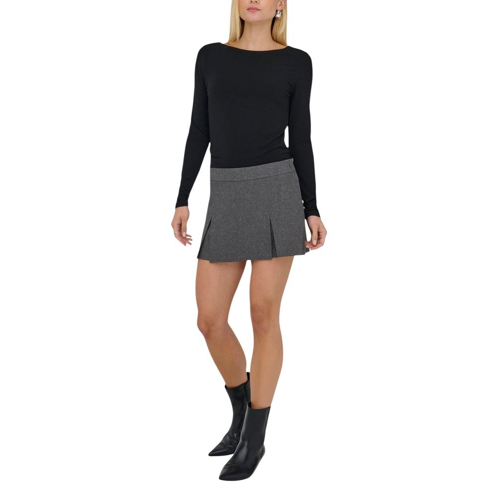 Short en polyester gris Jacqueline De Yong