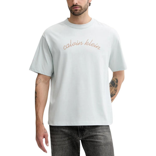 T-shirt in cotone blu Calvin Klein Jeans