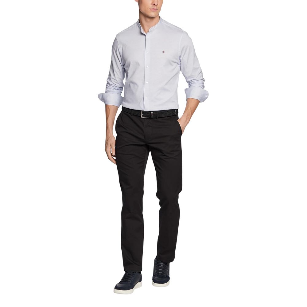 Pantalon décontracté en coton recyclé noir Tommy Hilfiger