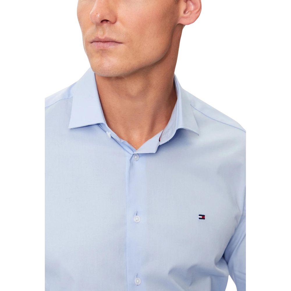 Chemise habillée Tommy Hilfiger en coton biologique bleu