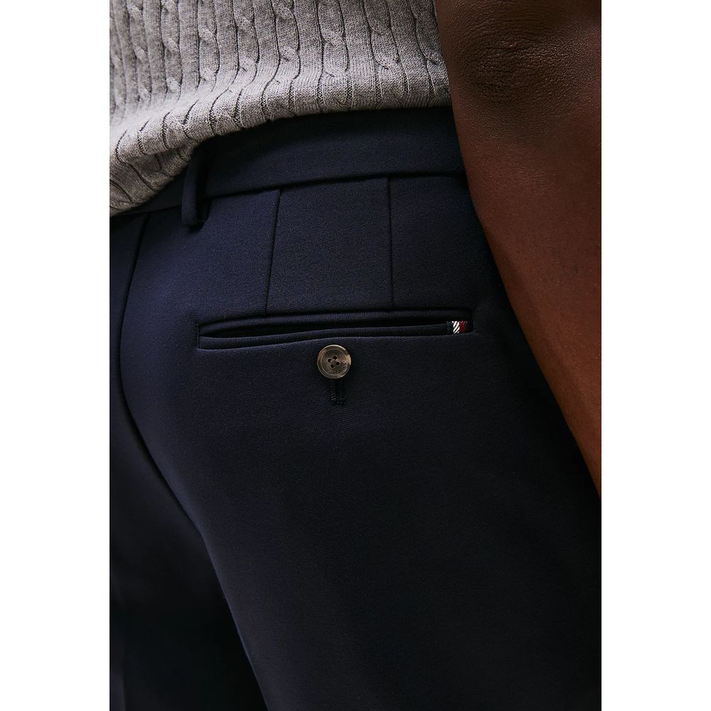Pantalon de costume Tommy Hilfiger bleu en polyester recyclé