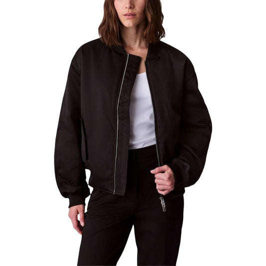 Bomber Calvin Klein Jeans in poliestere riciclato nero