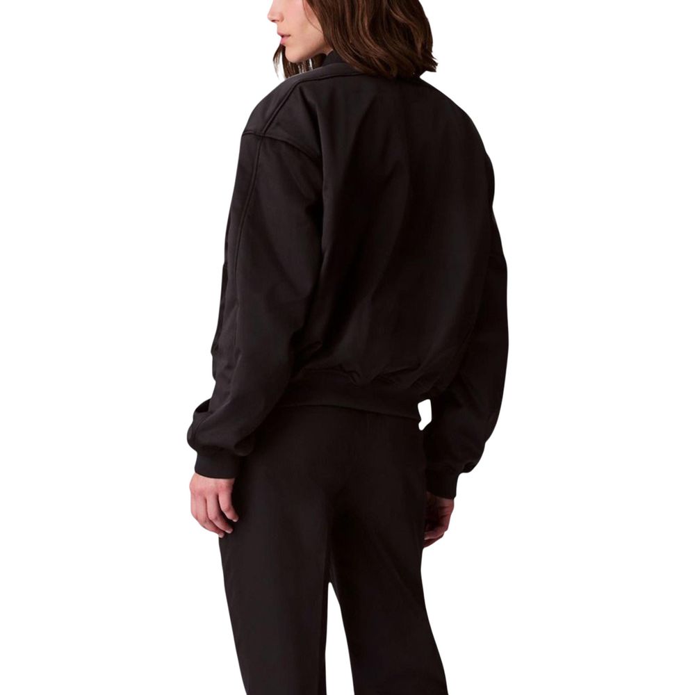 Bomber Calvin Klein Jeans in poliestere riciclato nero