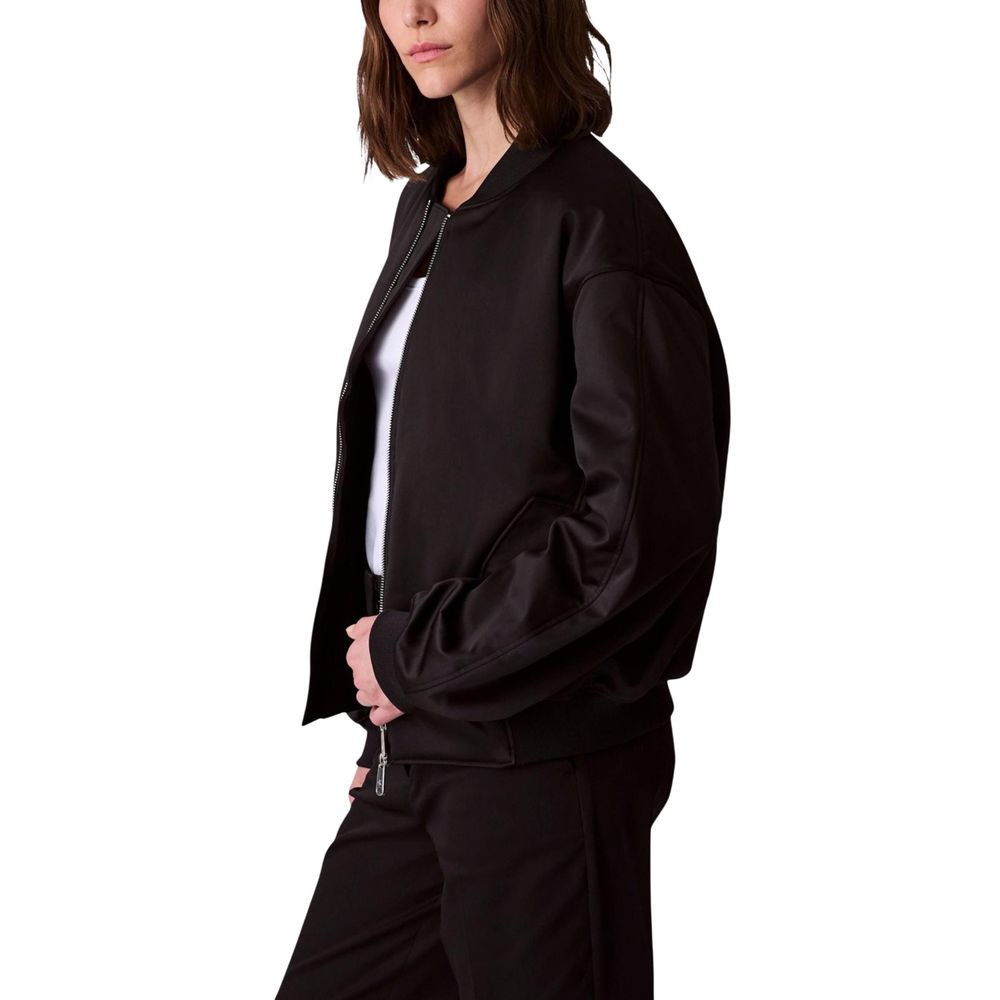 Bomber Calvin Klein Jeans in poliestere riciclato nero