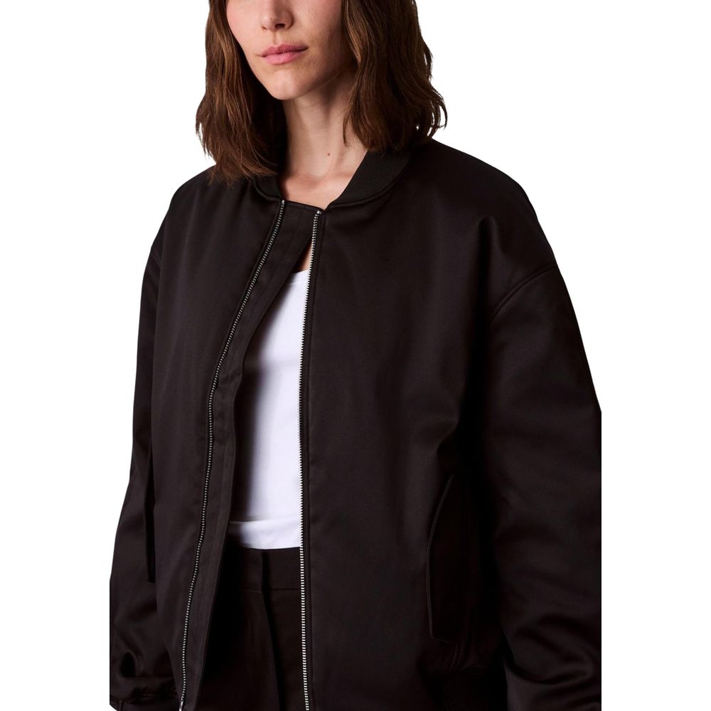 Bomber Calvin Klein Jeans in poliestere riciclato nero
