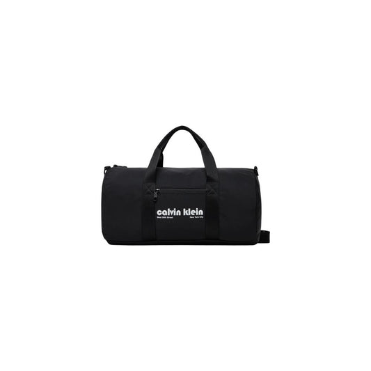 Borsone Calvin Klein nero in poliestere riciclato
