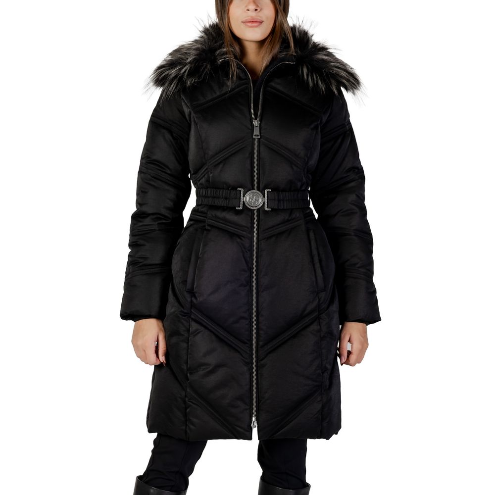 Guess Cappotto Nero in Cotone