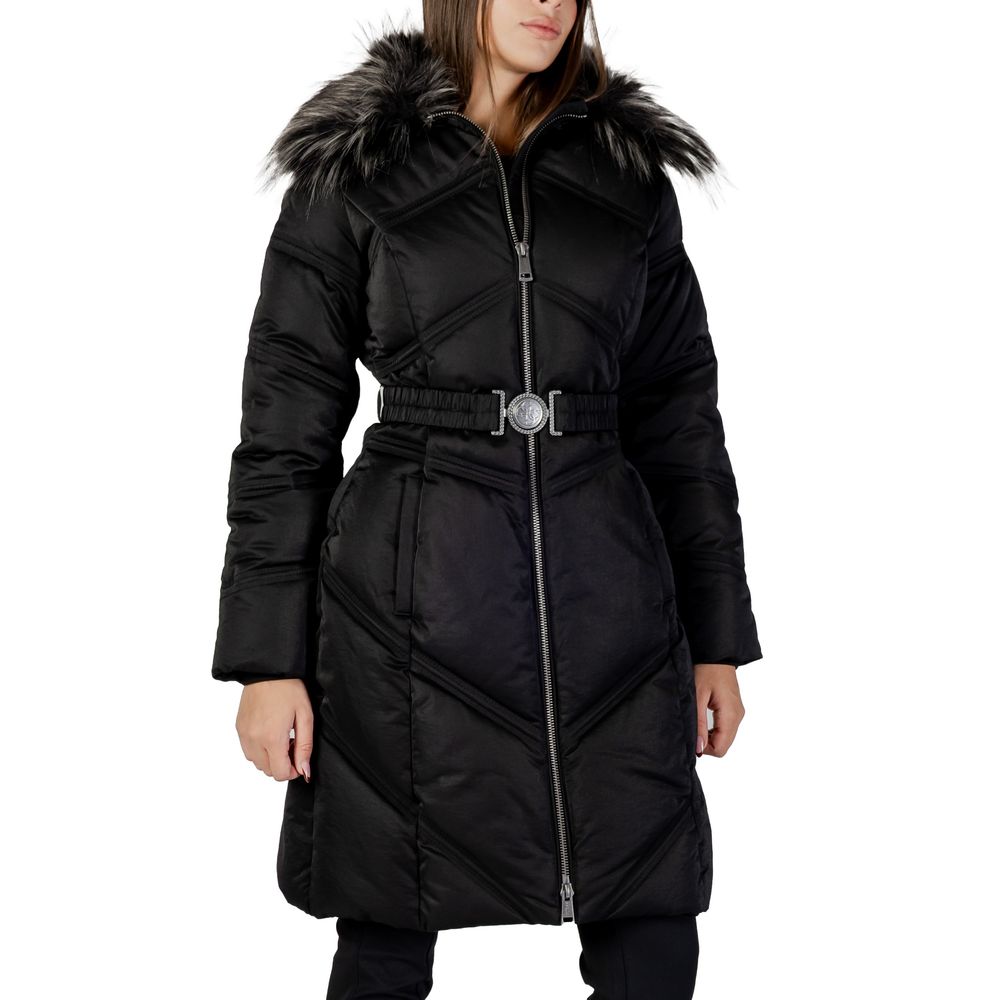Guess Cappotto Nero in Cotone