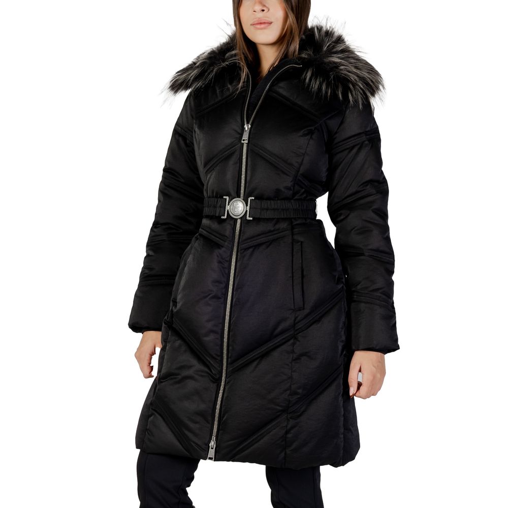Guess Cappotto Nero in Cotone