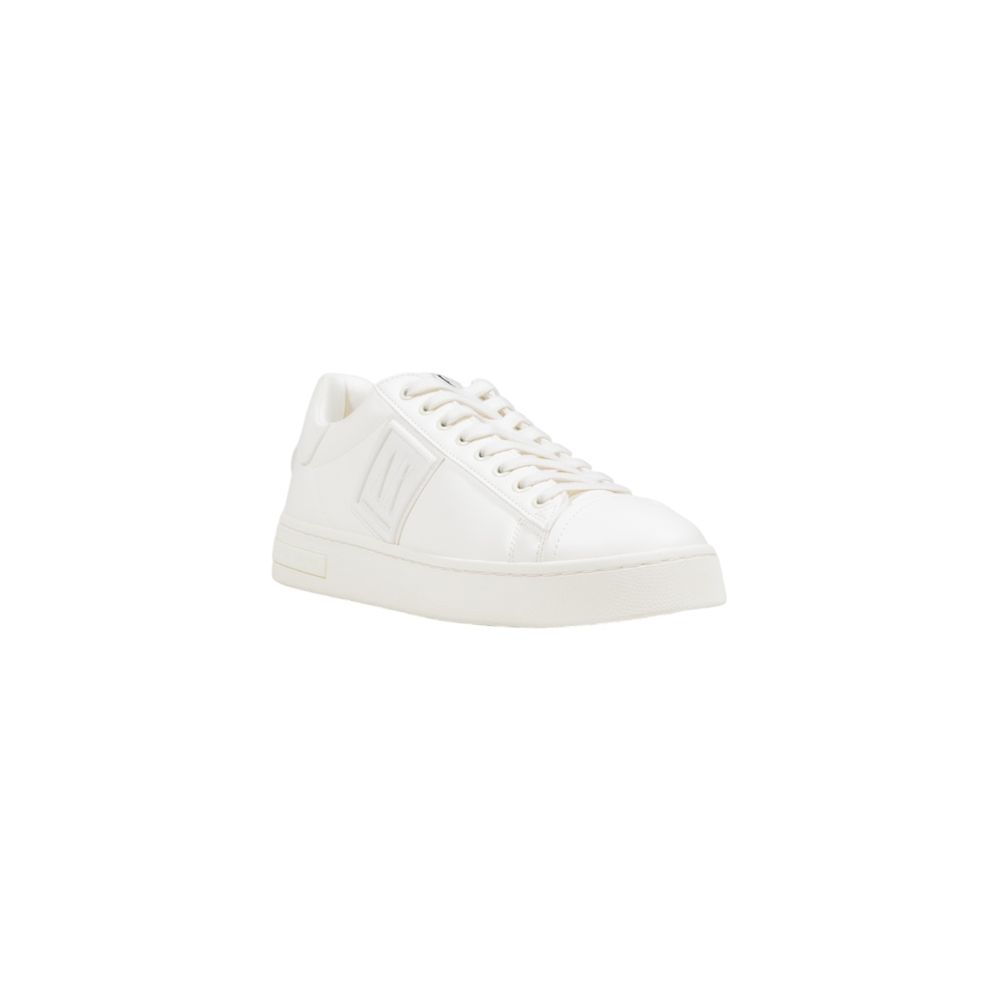 Baskets basses Armani Exchange blanches en polyester