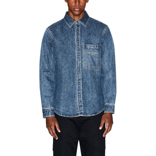 Camicia in denim blu Armani Exchange