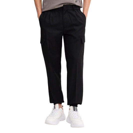 Pantaloni casual Armani Exchange in poliestere nero