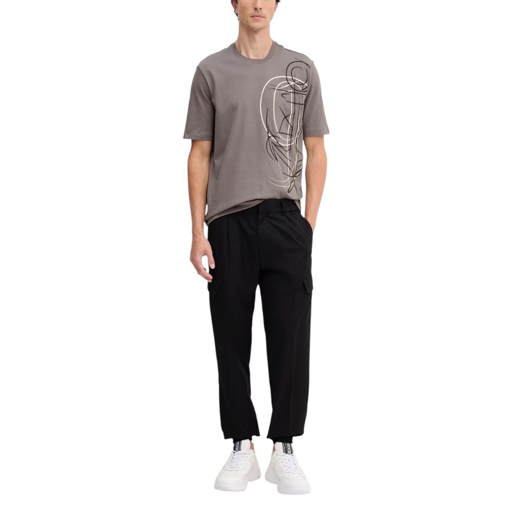 Pantalon décontracté Armani Exchange en polyester noir