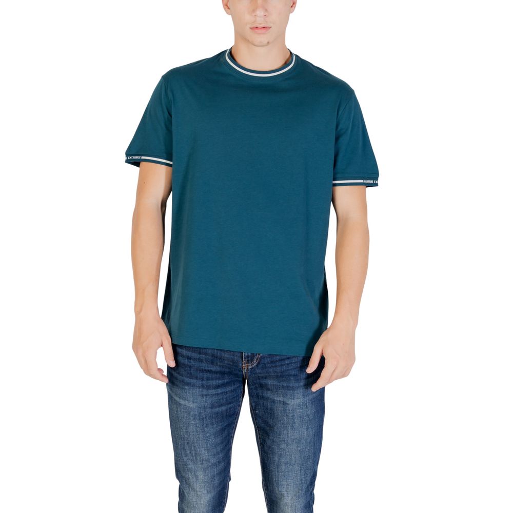 T-shirt en coton bleu Armani Exchange