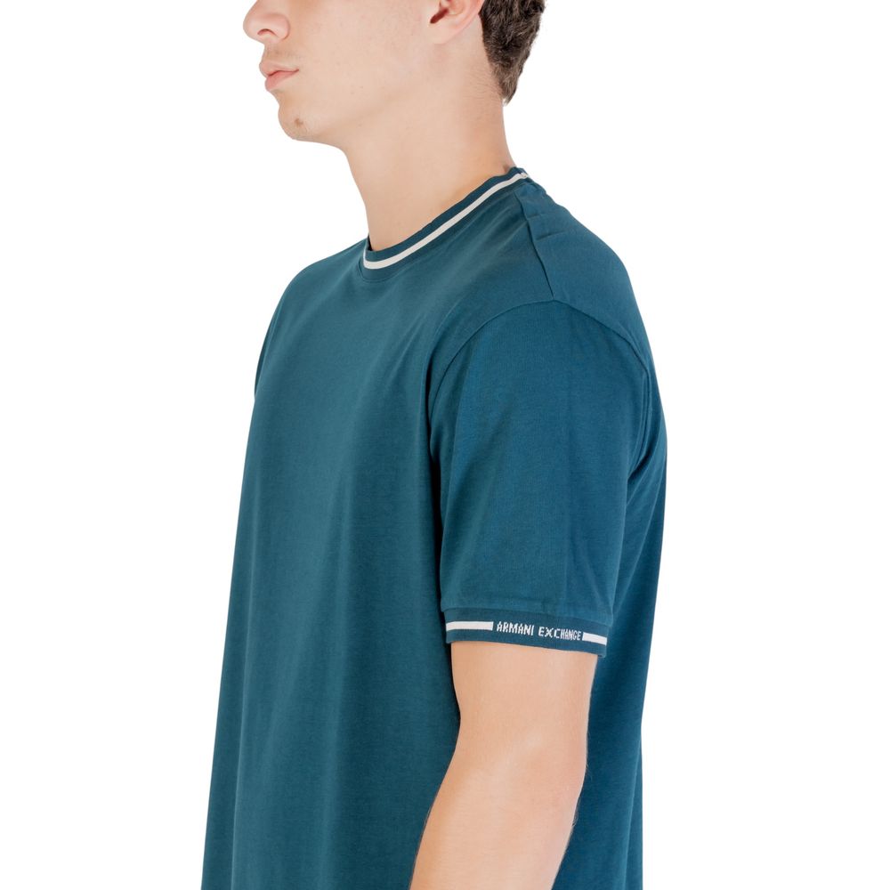 T-shirt en coton bleu Armani Exchange