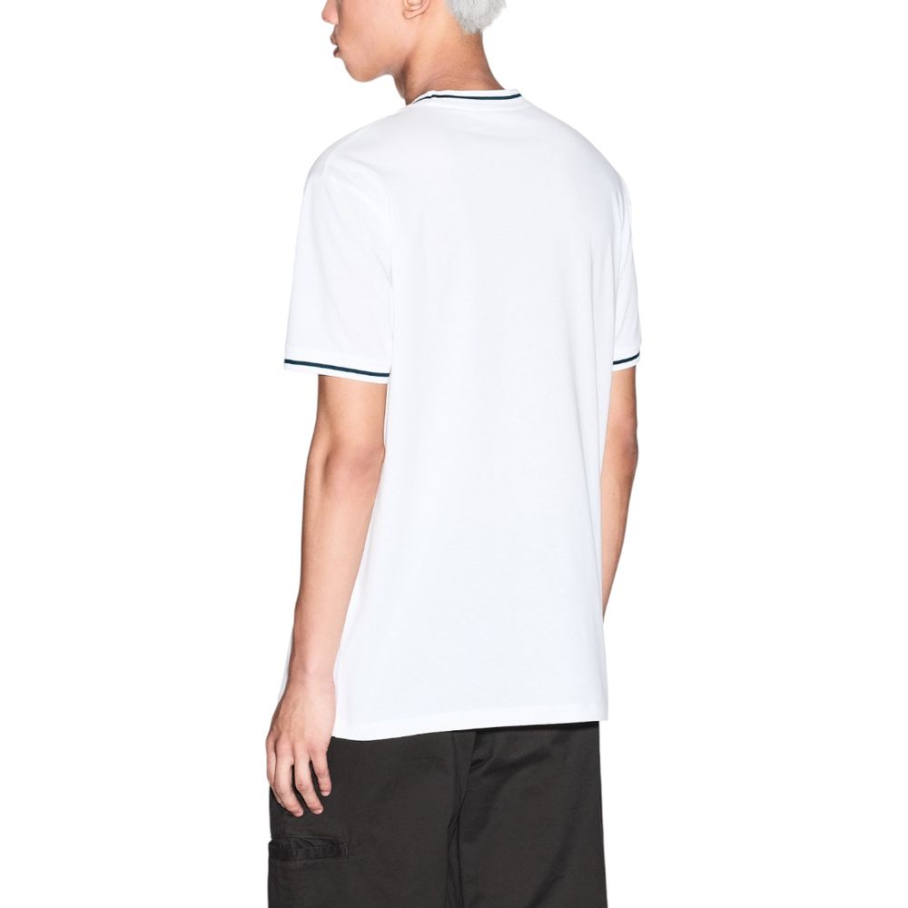 T-shirt blanc en coton Armani Exchange