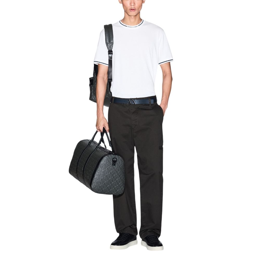 T-shirt blanc en coton Armani Exchange