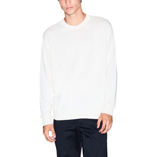 Felpa Armani Exchange crema in viscosa
