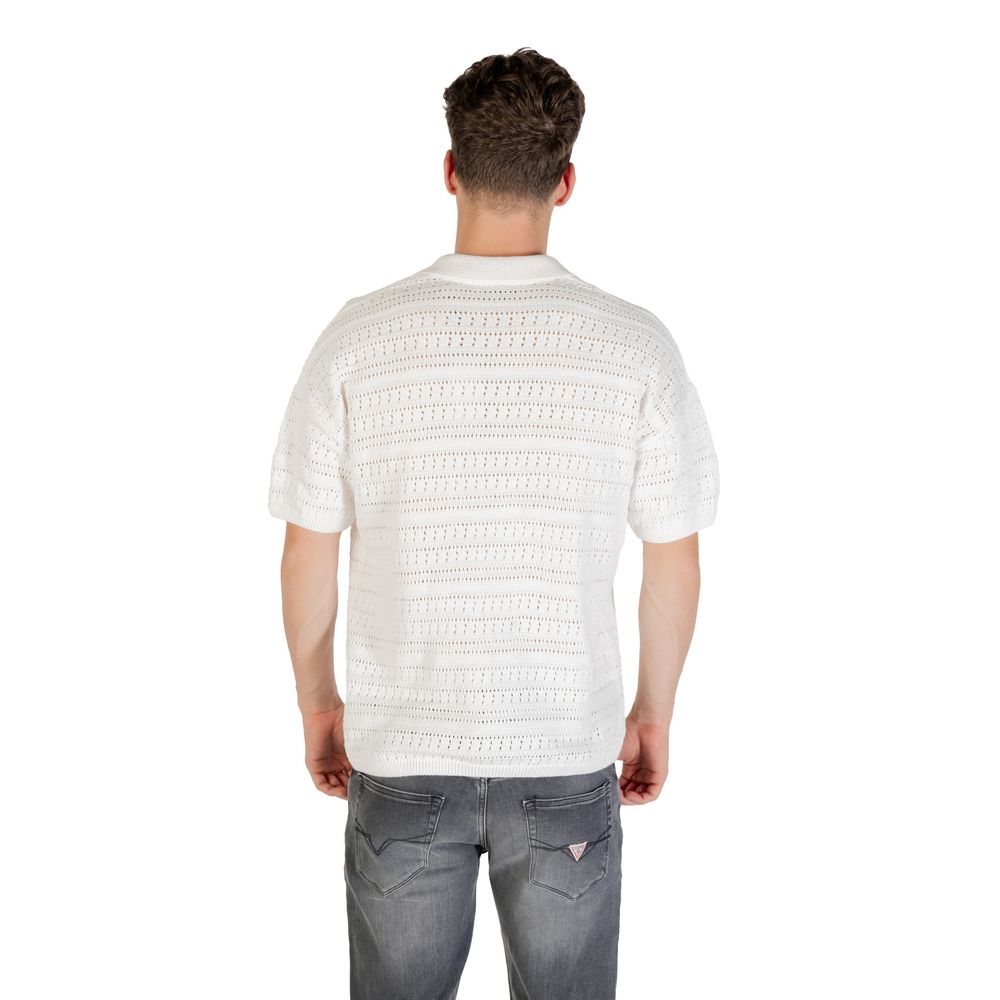 Only & Sons Chemise Blanche Coton Manches Courtes