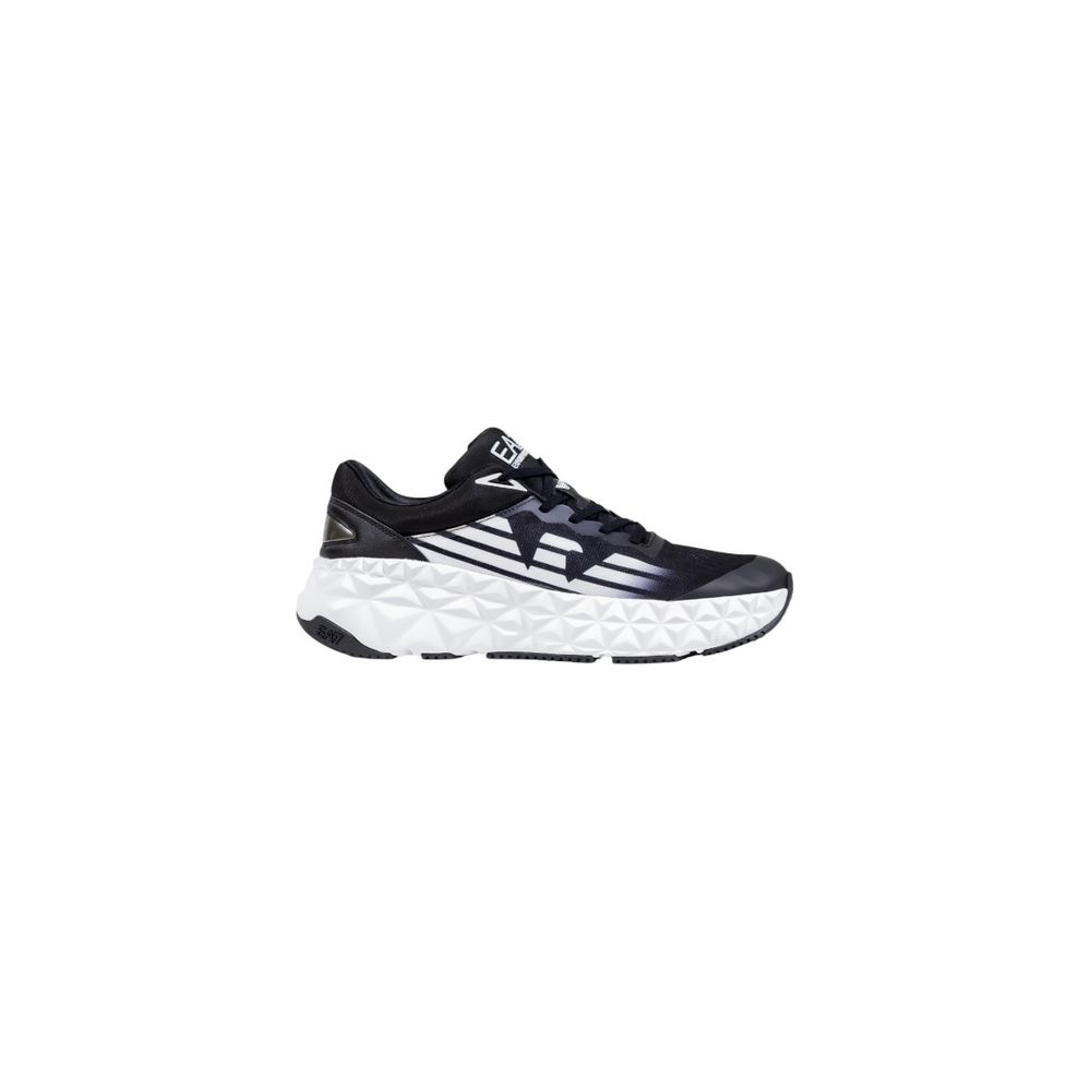 EA7 Emporio Armani Sneakers Atletiche in Poliestere Bianche e Nere