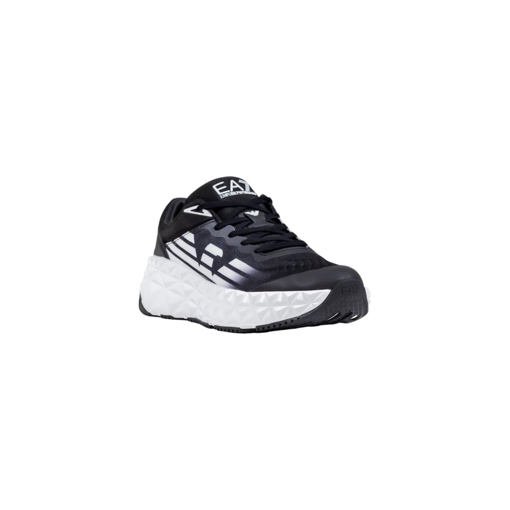 EA7 Emporio Armani Sneakers Atletiche in Poliestere Bianche e Nere