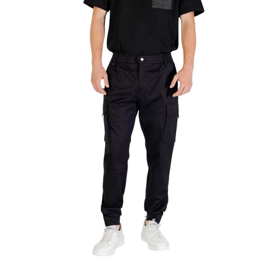 Antony Morato Pantaloni Casual Neri in Viscosa