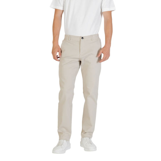 Pantaloni casual Hugo Boss beige in poliestere