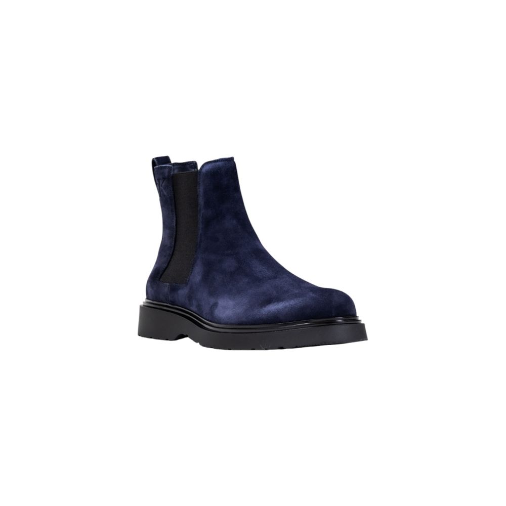 Bottes Chelsea en daim bleu Calvin Klein Jeans