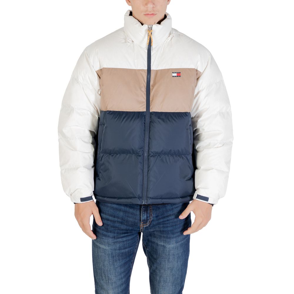 Bomber Tommy Hilfiger Jeans in poliestere riciclato color crema