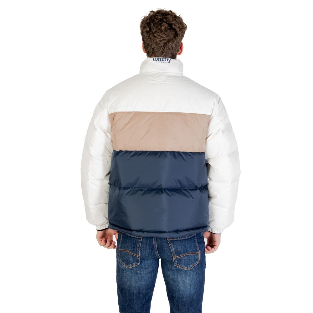 Bomber Tommy Hilfiger Jeans in poliestere riciclato color crema